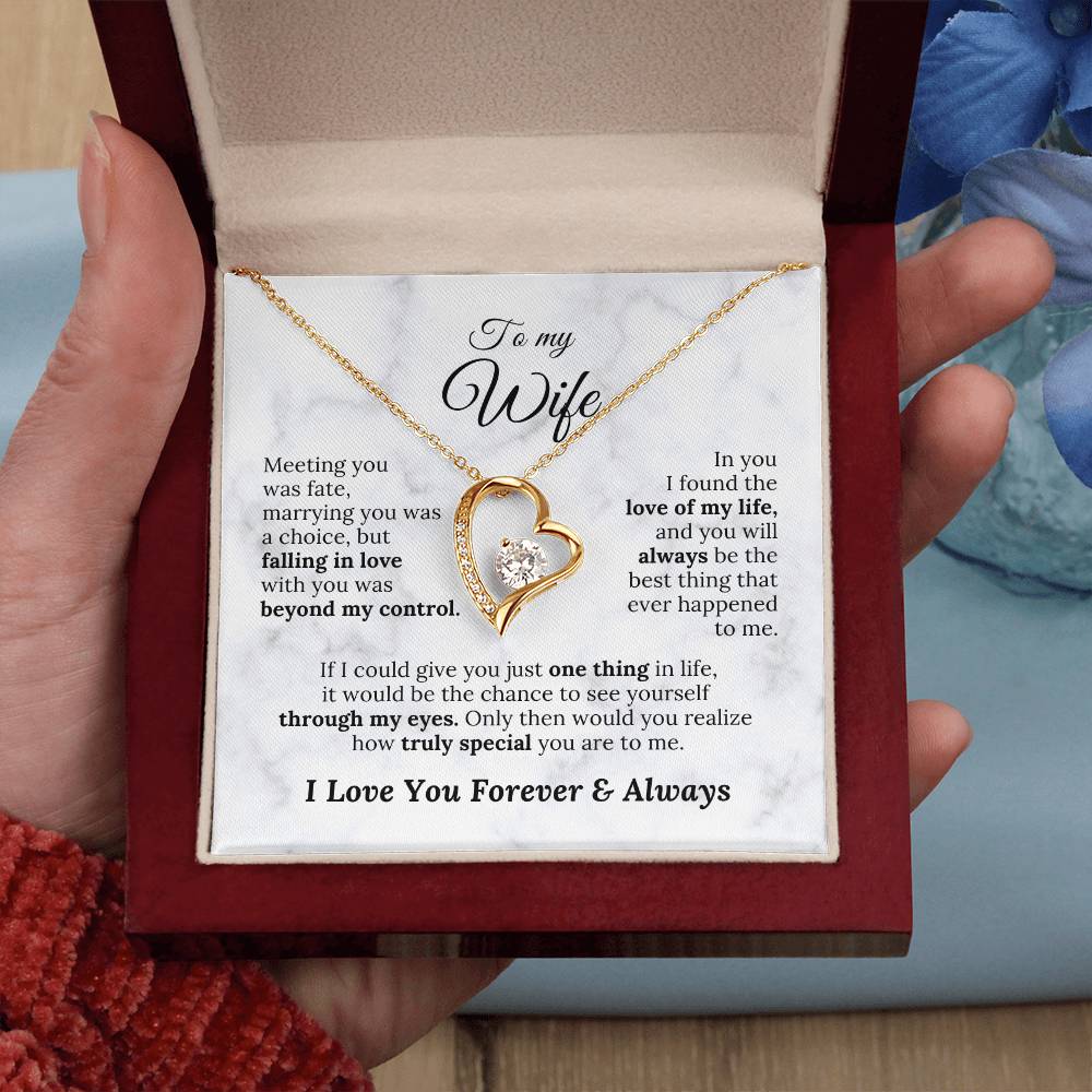 To My Wife - Meeting You Was Fate - Amora Necklace – Wv2