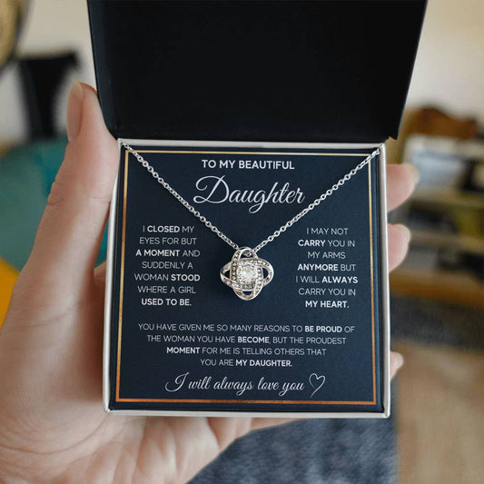 To My Daughter - I Will Always Carry You In My Heart - Celestia Necklace – Dv7