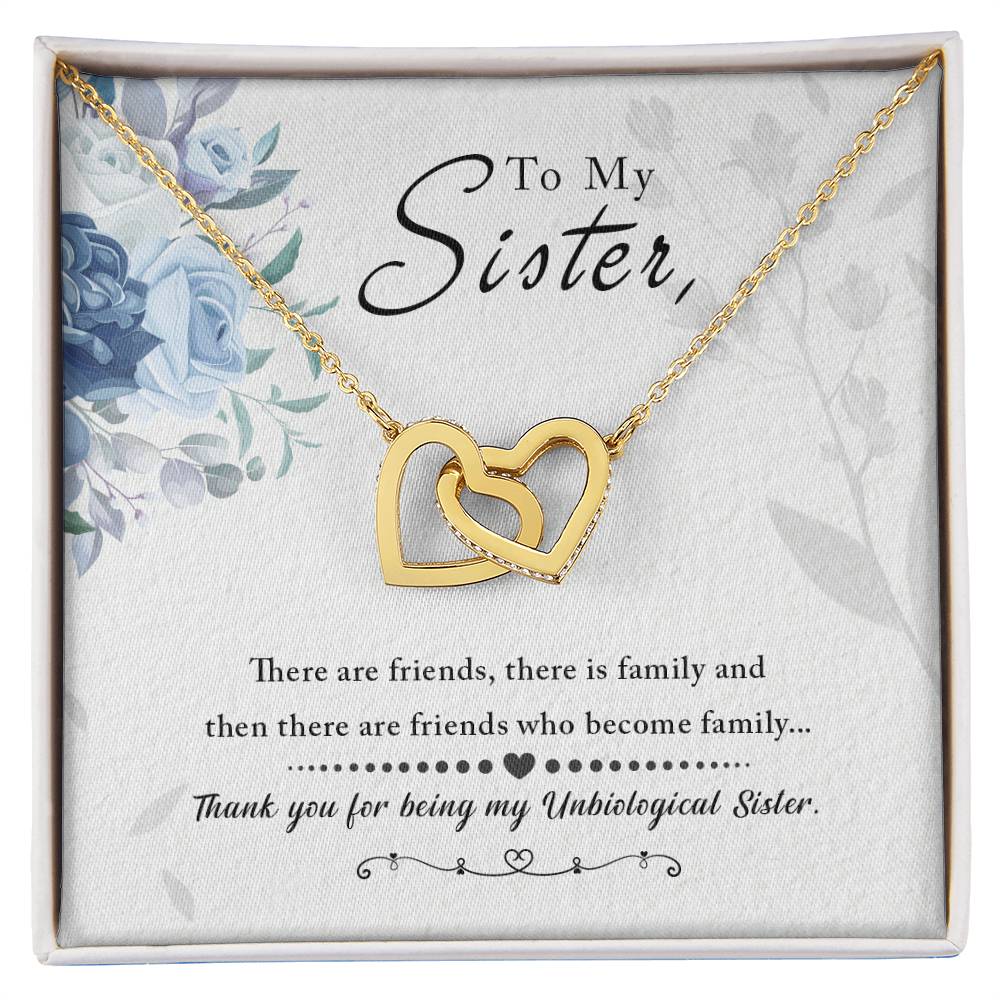 To My Unbiological Sister - Thank You For Everything – Eternal Hearts™ Necklace