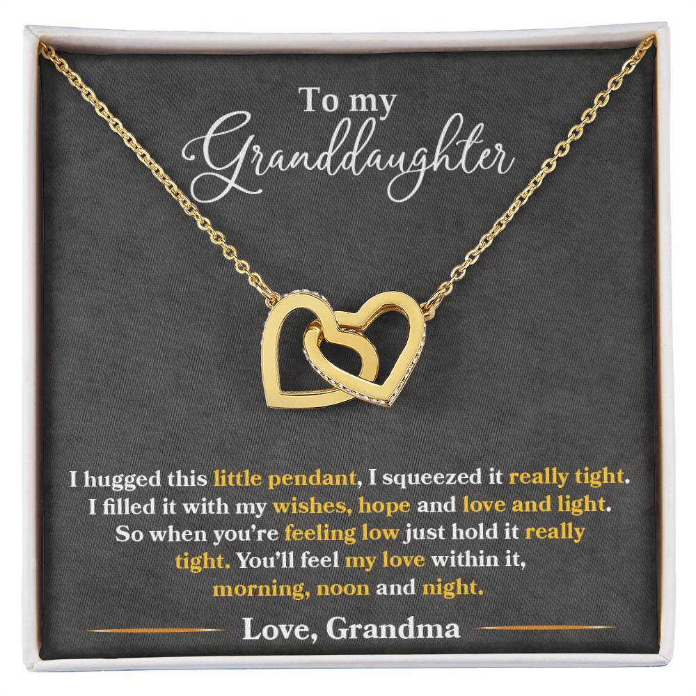 To My Granddaughter - Love Grandma – Eternal Hearts™ Necklace
