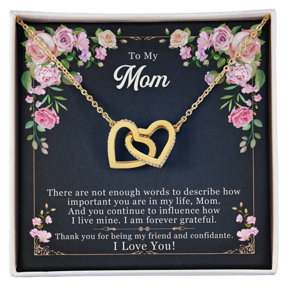 To My Mom - Thank you For Being My Friend – Eternal Hearts™ Necklace