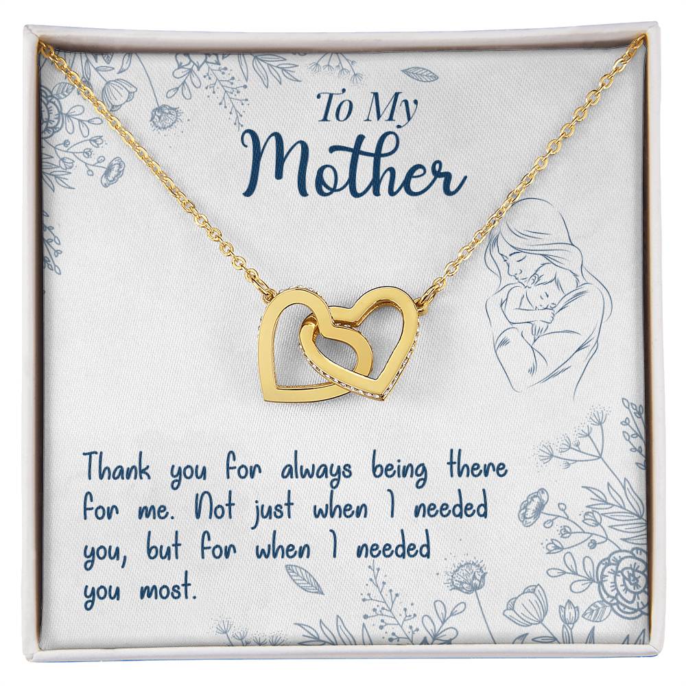 To My Mother - Thank You For Always Being There – Eternal Hearts™ Necklace