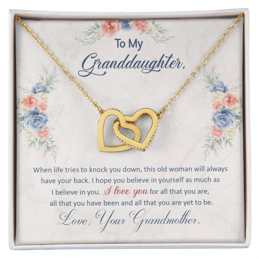 To My Granddaughter - Grandma's Got Your Back – Eternal Hearts™ Necklace