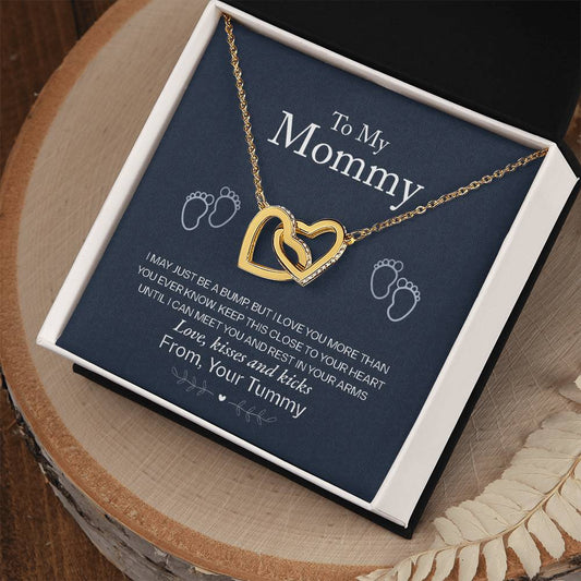 To My Mommy - Love From Your Tummy - Eternal Hearts Necklace – Mv2