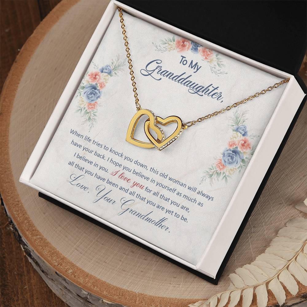 To My Granddaughter - Grandma's Got Your Back – Eternal Hearts™ Necklace