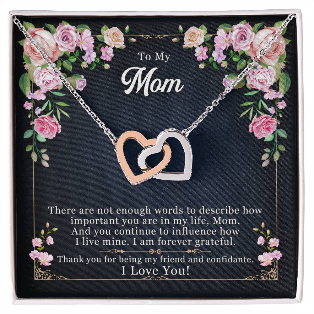 To My Mom - Thank you For Being My Friend – Eternal Hearts™ Necklace