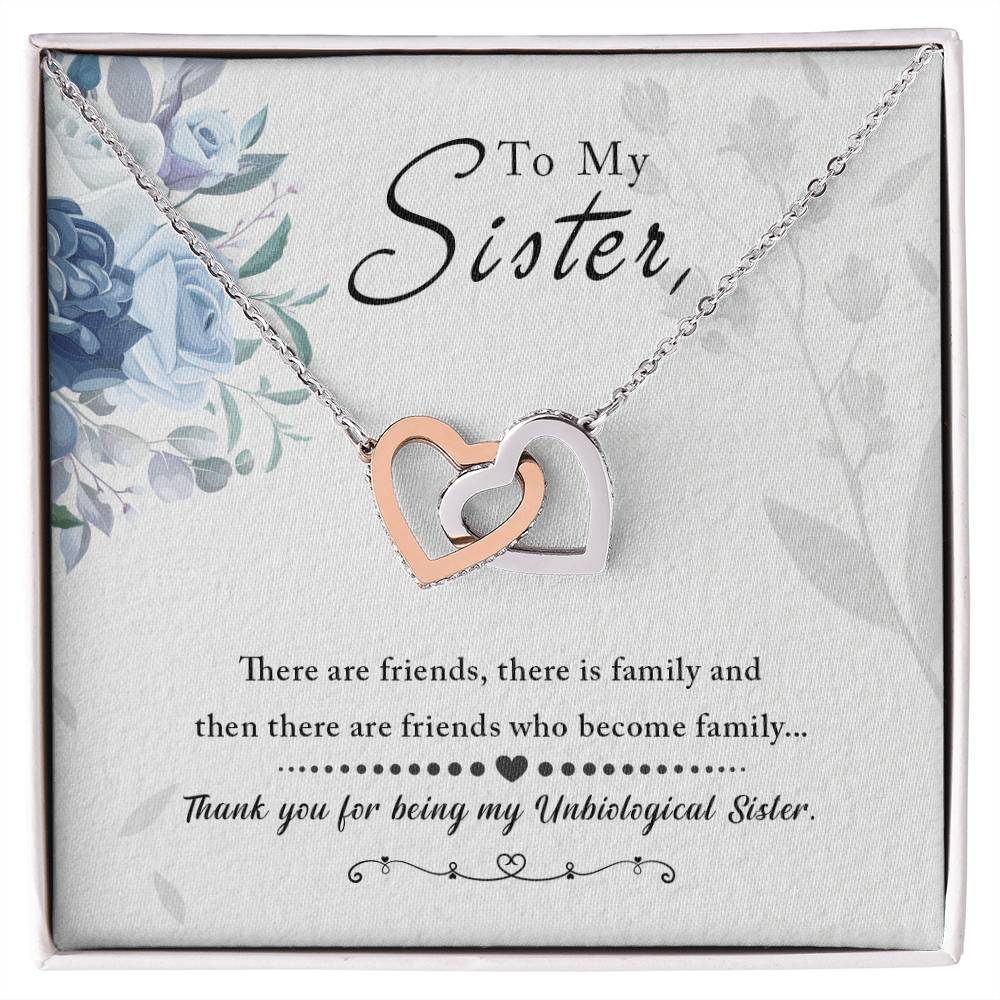 To My Unbiological Sister - Thank You For Everything – Eternal Hearts™ Necklace