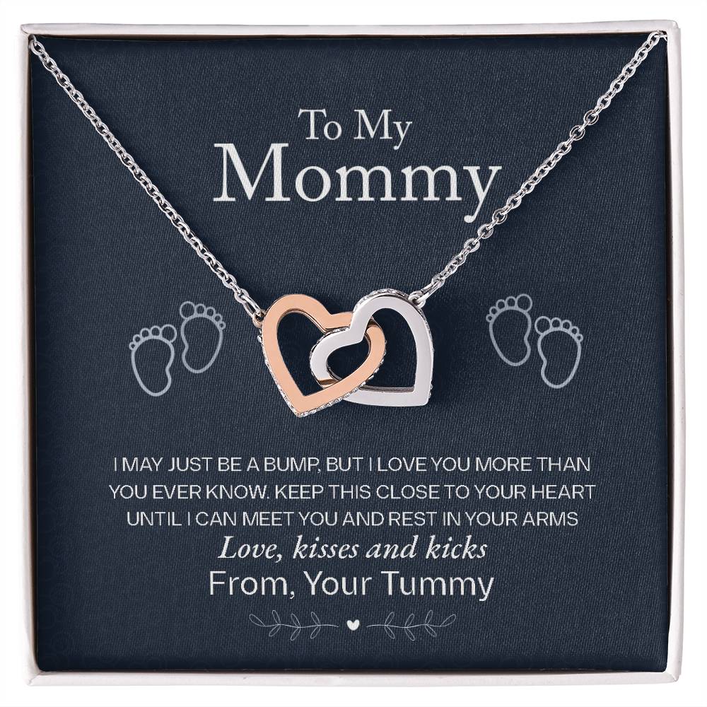 To My Mommy - Love From Your Tummy – Eternal Hearts™ Necklace