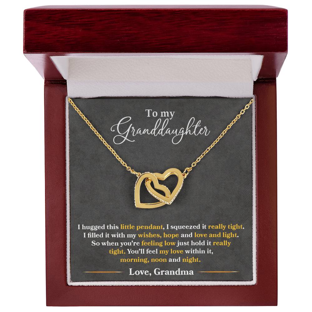 To My Granddaughter - Love Grandma – Eternal Hearts™ Necklace