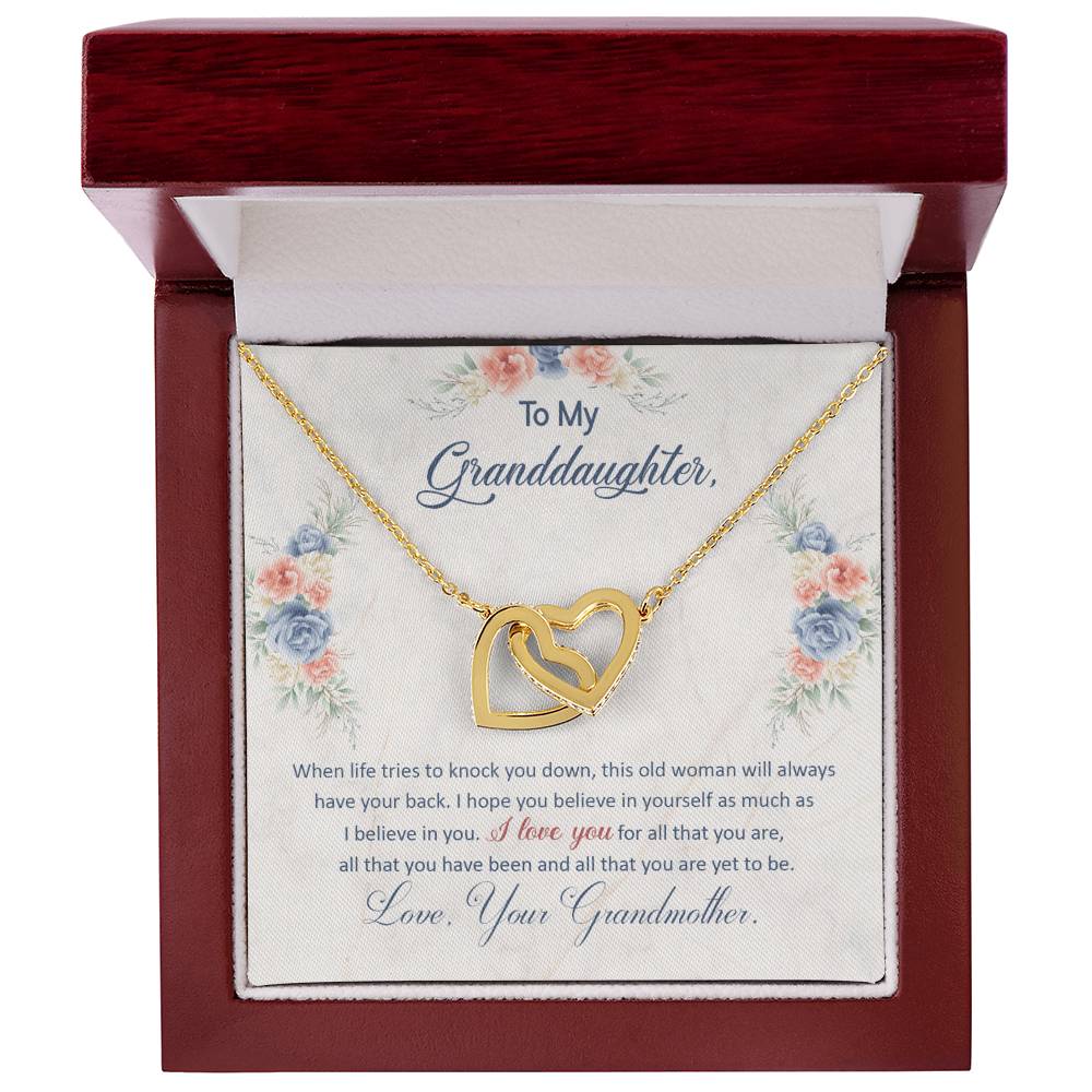 To My Granddaughter - Grandma's Got Your Back – Eternal Hearts™ Necklace