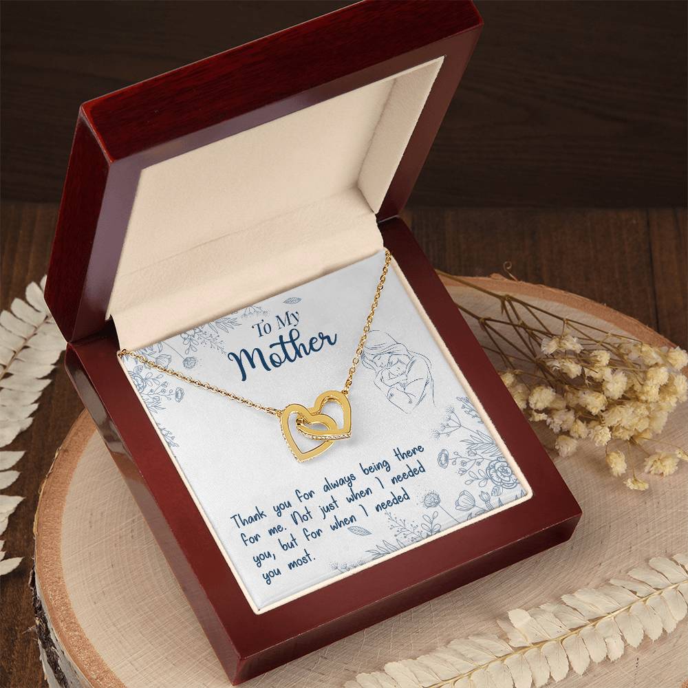 To My Mother - Thank You For Always Being There – Eternal Hearts™ Necklace