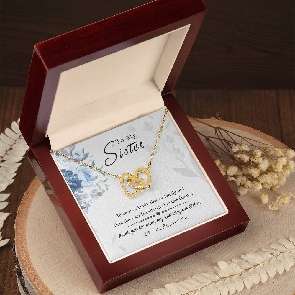 To My Unbiological Sister - Thank You For Everything – Eternal Hearts™ Necklace