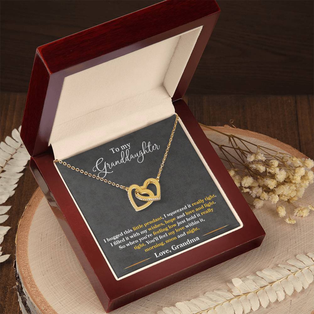 To My Granddaughter - Love Grandma – Eternal Hearts™ Necklace