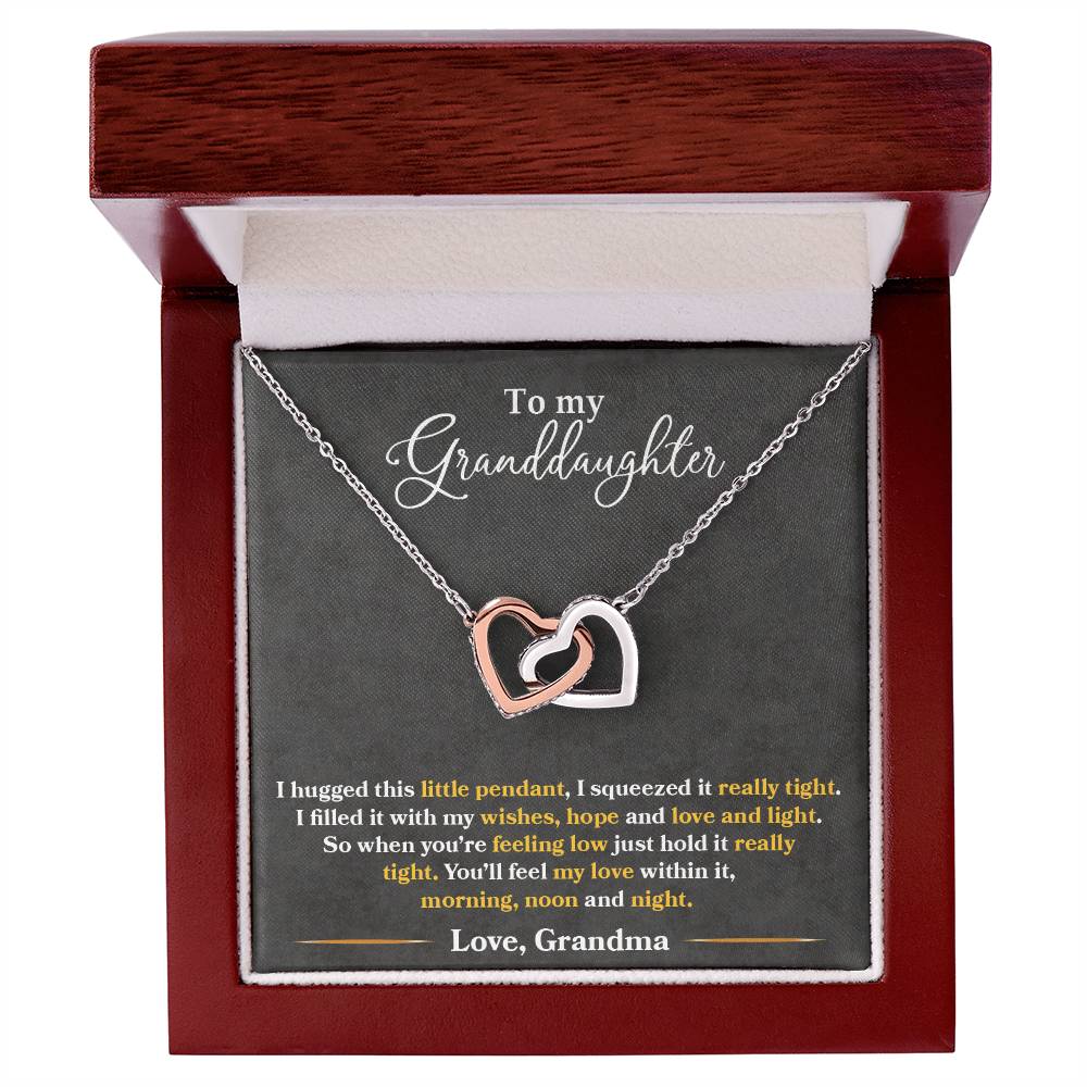 To My Granddaughter - Love Grandma – Eternal Hearts™ Necklace