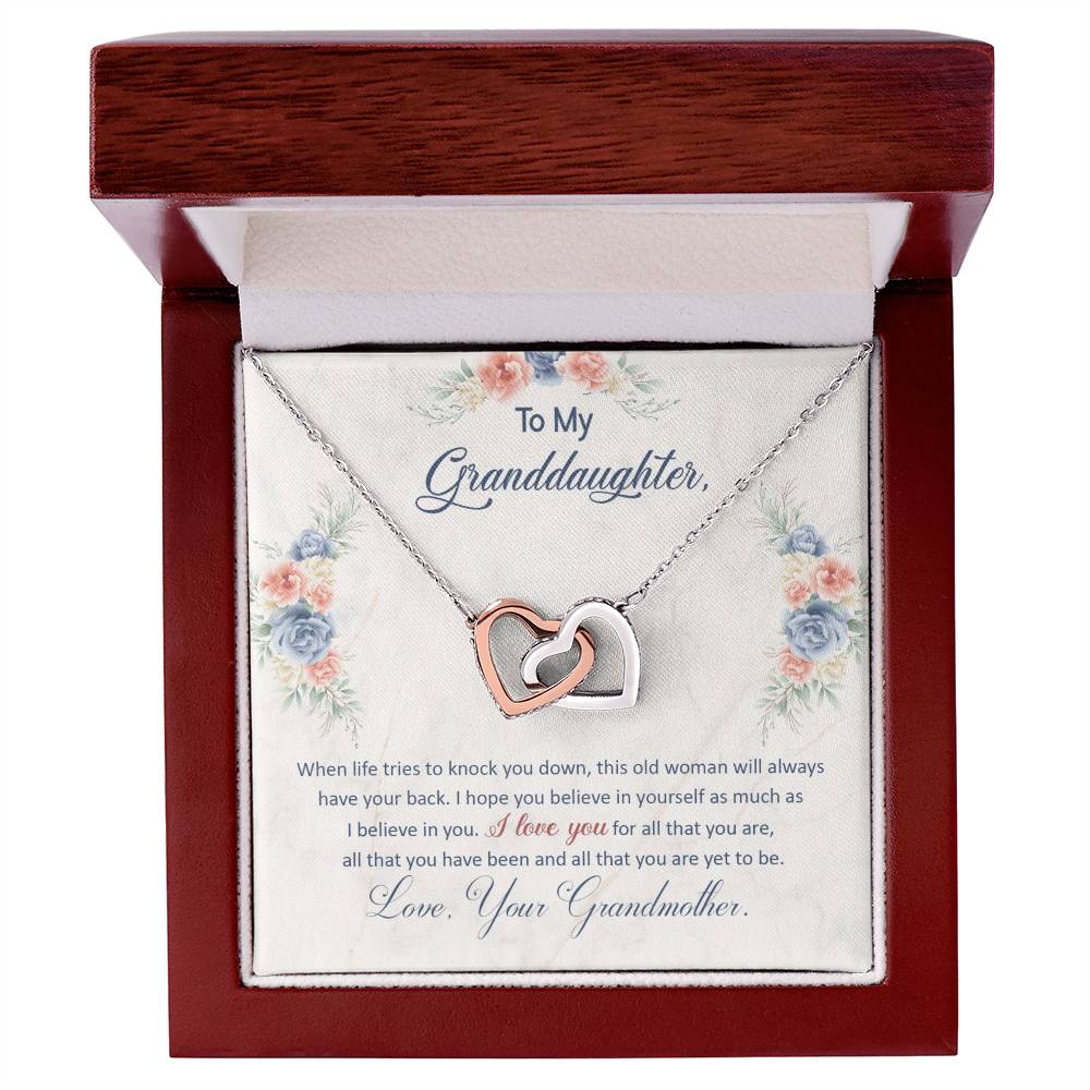 To My Granddaughter - Grandma's Got Your Back – Eternal Hearts™ Necklace