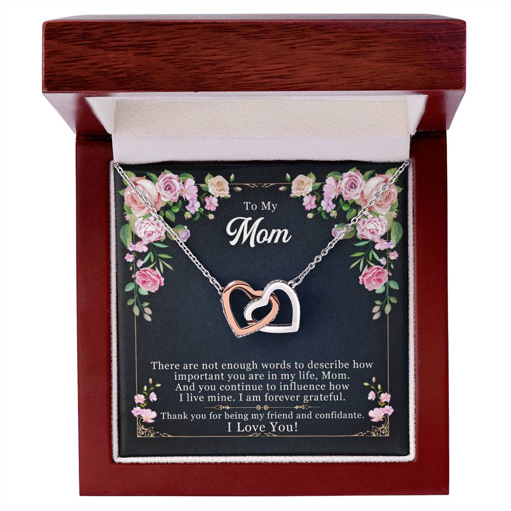 To My Mom - Thank you For Being My Friend – Eternal Hearts™ Necklace