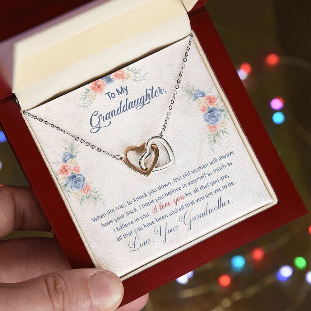 To My Granddaughter - Grandma's Got Your Back – Eternal Hearts™ Necklace