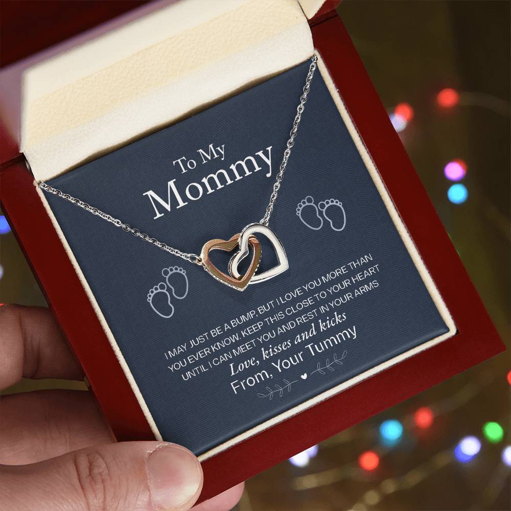 To My Mommy - Love From Your Tummy – Eternal Hearts™ Necklace