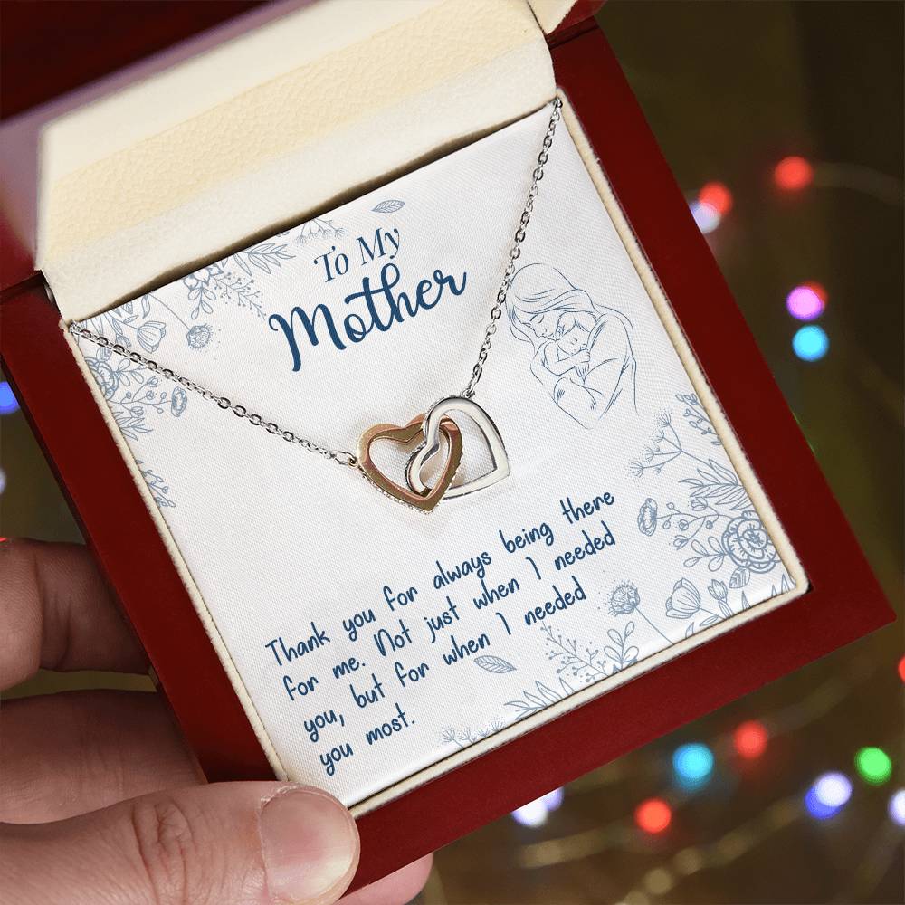 To My Mother - Thank You For Always Being There – Eternal Hearts™ Necklace