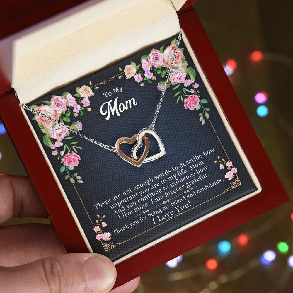 To My Mom - Thank you For Being My Friend – Eternal Hearts™ Necklace