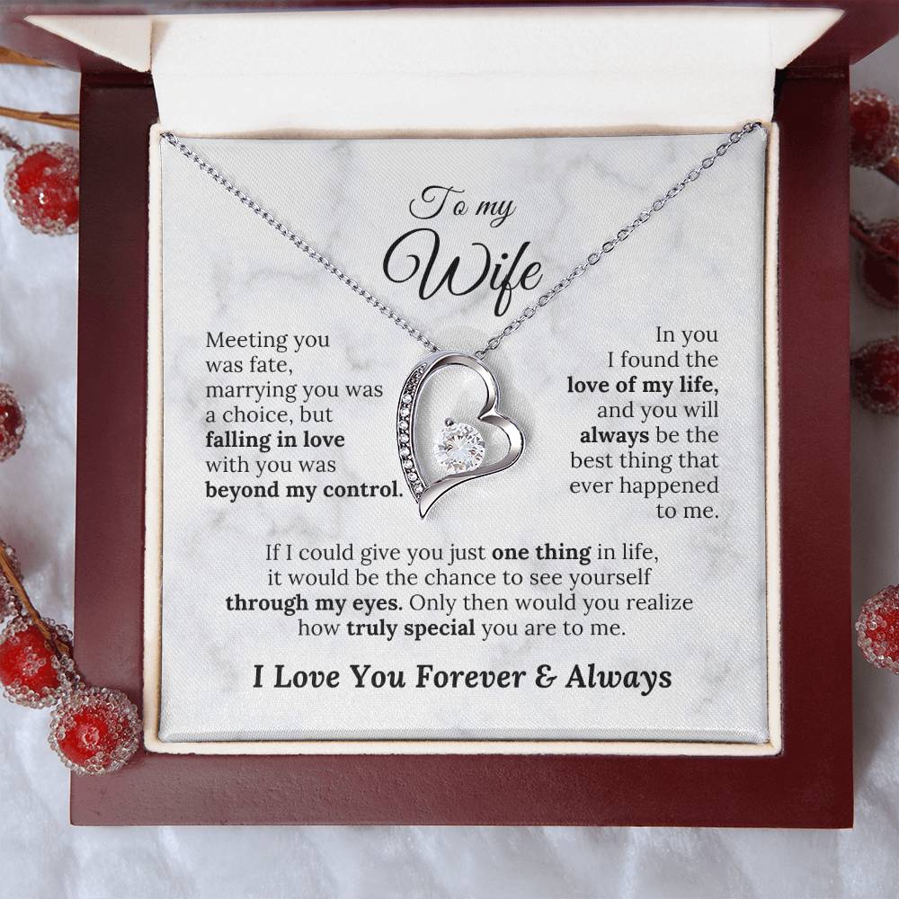 To My Wife - Meeting You Was Fate - Amora Necklace – Wv2