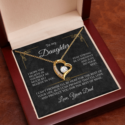 To My Daughter - Stay Strong - Love Dad - Amora Necklace – Dv5