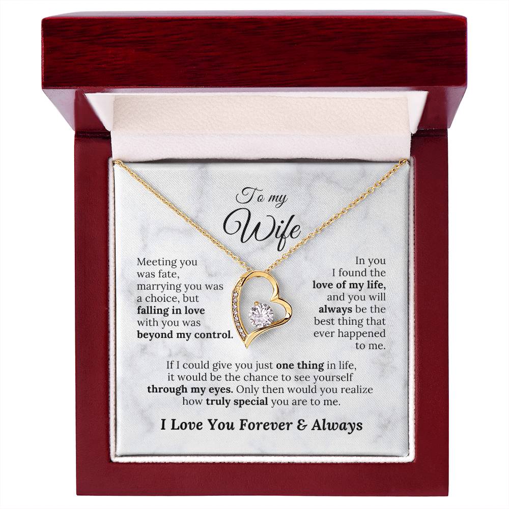 To My Wife - Meeting You Was Fate - Amora Necklace – Wv2