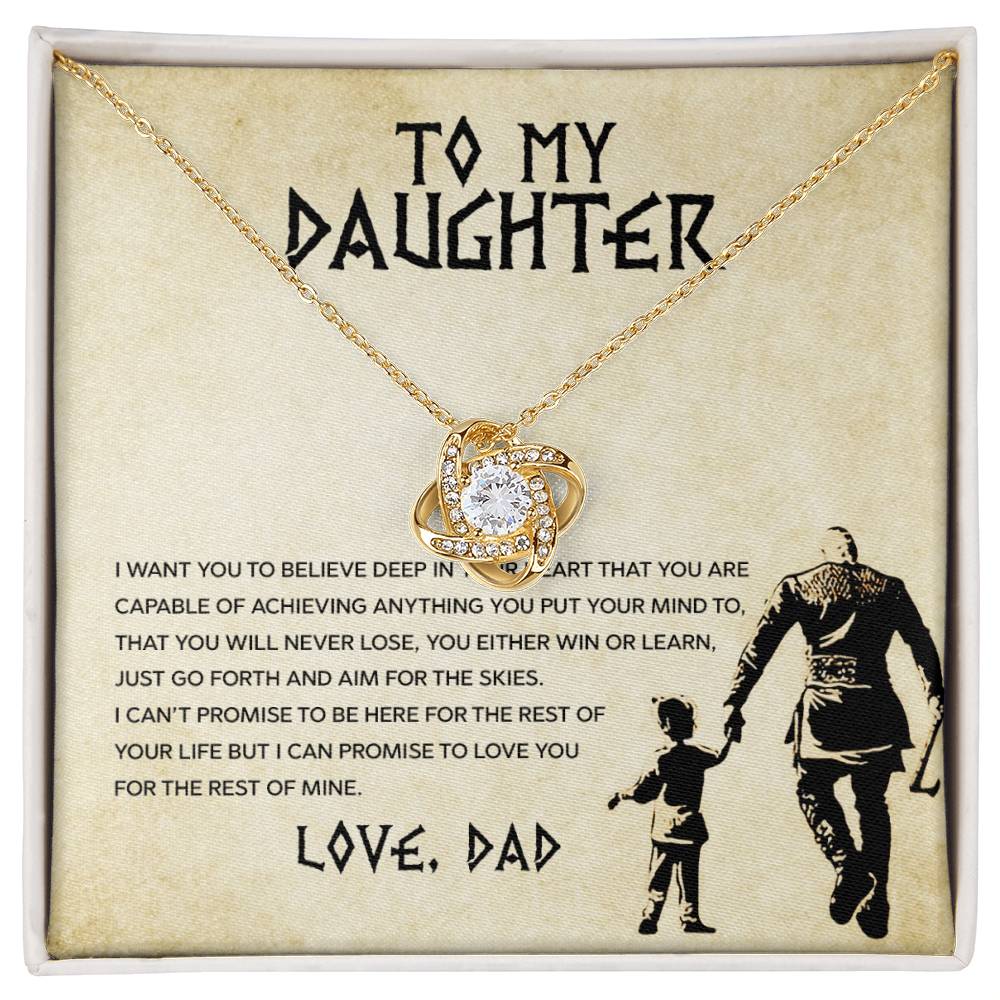 To My Daughter - You Will Never Lose - Love Dad - Celestia Necklace – Dv6