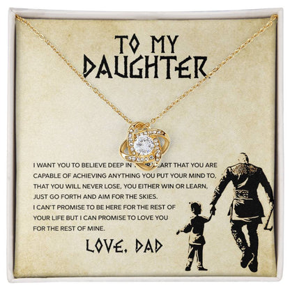 To My Daughter - You Will Never Lose - Love Dad - Celestia Necklace – Dv6