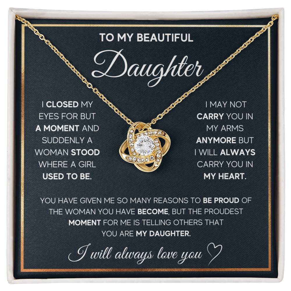 To My Daughter - You Are Always In My Heart – Celestia™ CZ Necklace