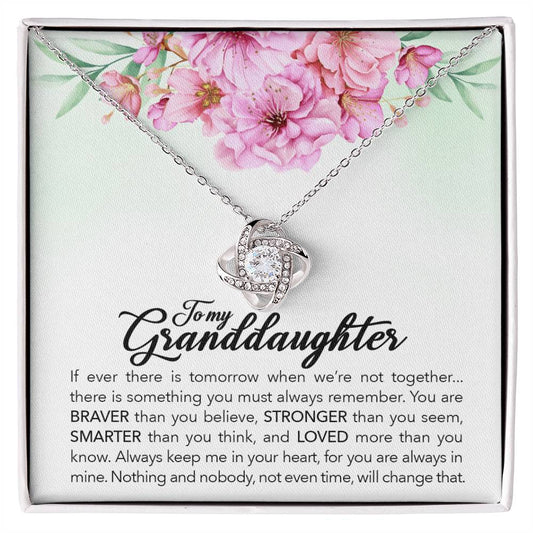 To My Granddaughter - You Are Always In My Heart – Celestia™ CZ Necklace