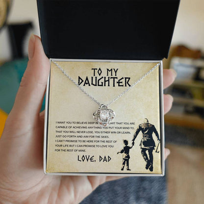To My Daughter - You Will Never Lose - Love Dad - Celestia Necklace – Dv6