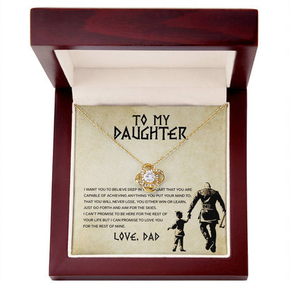 To My Daughter - You Will Never Lose - Love Dad - Celestia Necklace – Dv6