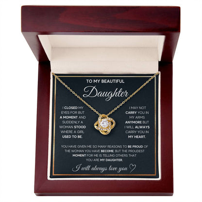To My Daughter - You Are Always In My Heart – Celestia™ CZ Necklace