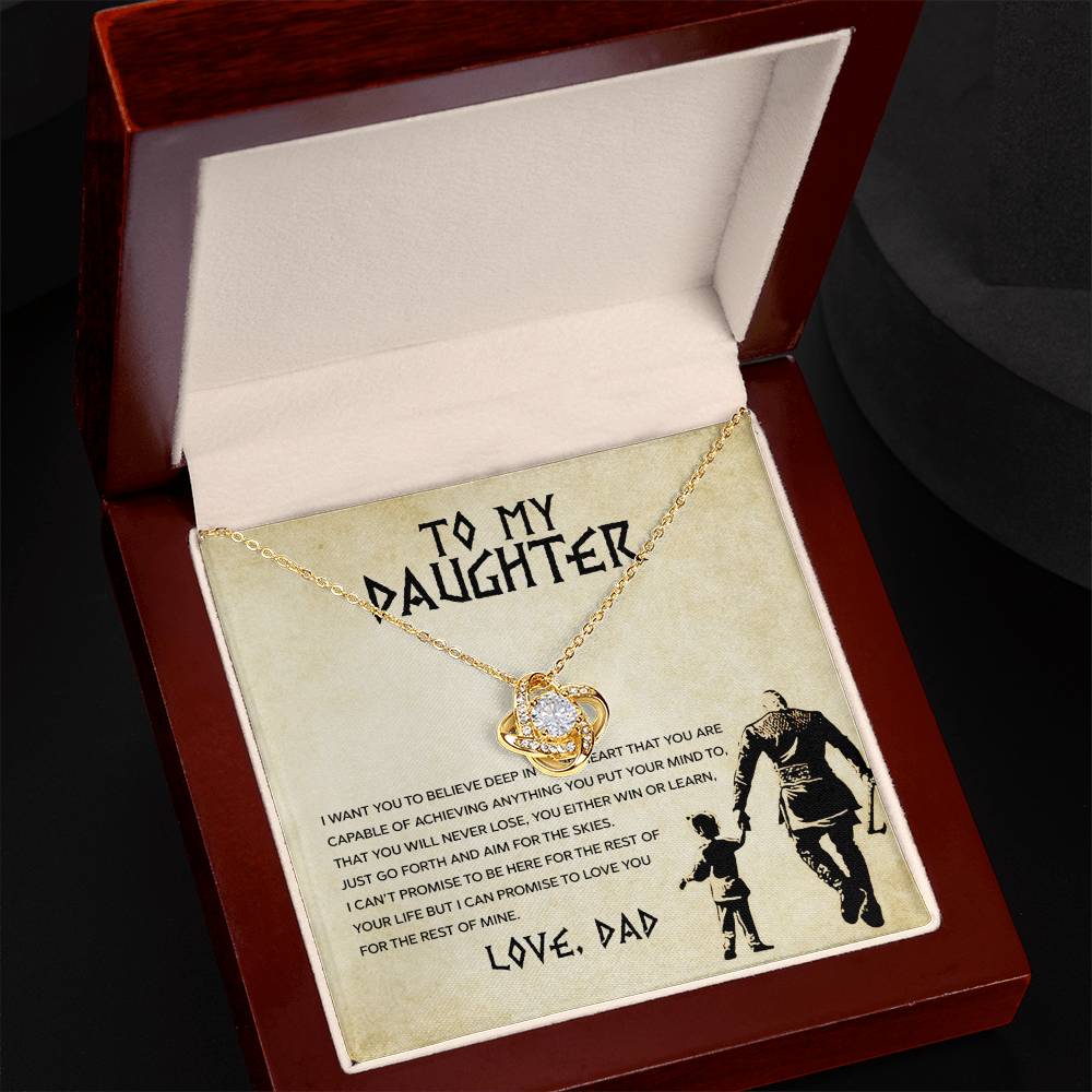 To My Daughter - You Will Never Lose - Love Dad - Celestia Necklace – Dv6