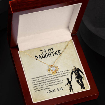 To My Daughter - You Will Never Lose - Love Dad - Celestia Necklace – Dv6