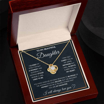 To My Daughter - You Are Always In My Heart – Celestia™ CZ Necklace