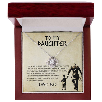 To My Daughter - You Will Never Lose - Love Dad - Celestia Necklace – Dv6