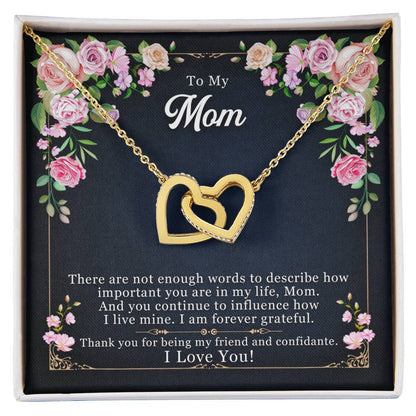 To My Mom - Thank you For Being My Friend – Eternal Hearts™ Necklace