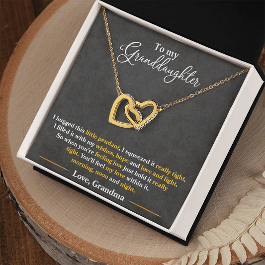 To My Granddaughter - Love Grandma – Eternal Hearts™ Necklace