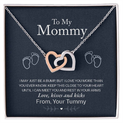 To My Mommy - Love From Your Tummy – Eternal Hearts™ Necklace