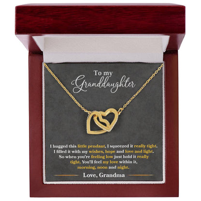 To My Granddaughter - Love Grandma – Eternal Hearts™ Necklace