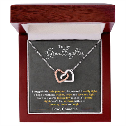 To My Granddaughter - Love Grandma – Eternal Hearts™ Necklace