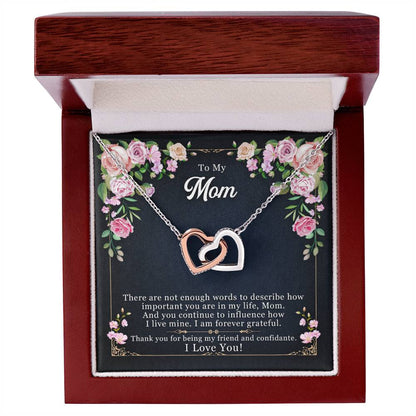 To My Mom - Thank you For Being My Friend – Eternal Hearts™ Necklace