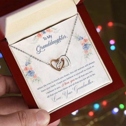 To My Granddaughter - Grandma's Got Your Back – Eternal Hearts™ Necklace