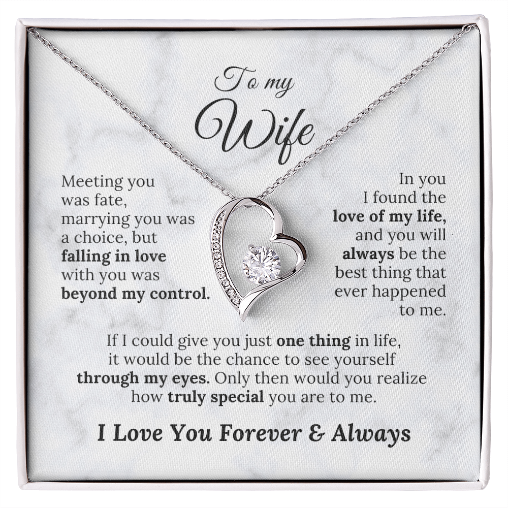 To My Wife - Meeting You Was Fate - Amora Necklace – Wv2