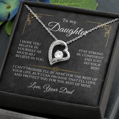 To My Daughter - Stay Strong - Love Dad - Amora Necklace – Dv5