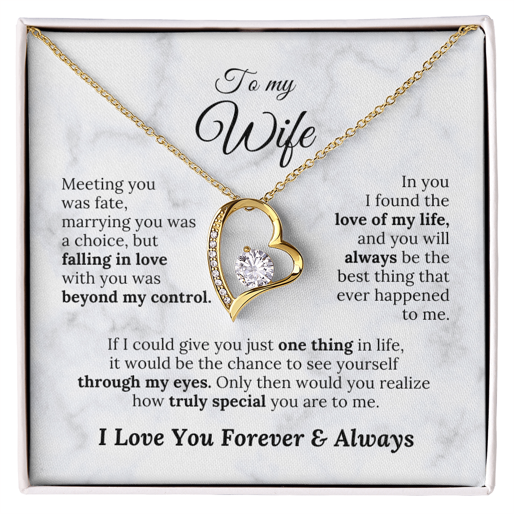 To My Wife - Meeting You Was Fate - Amora Necklace – Wv2