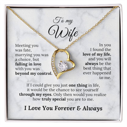 To My Wife - Meeting You Was Fate - Amora Necklace – Wv2