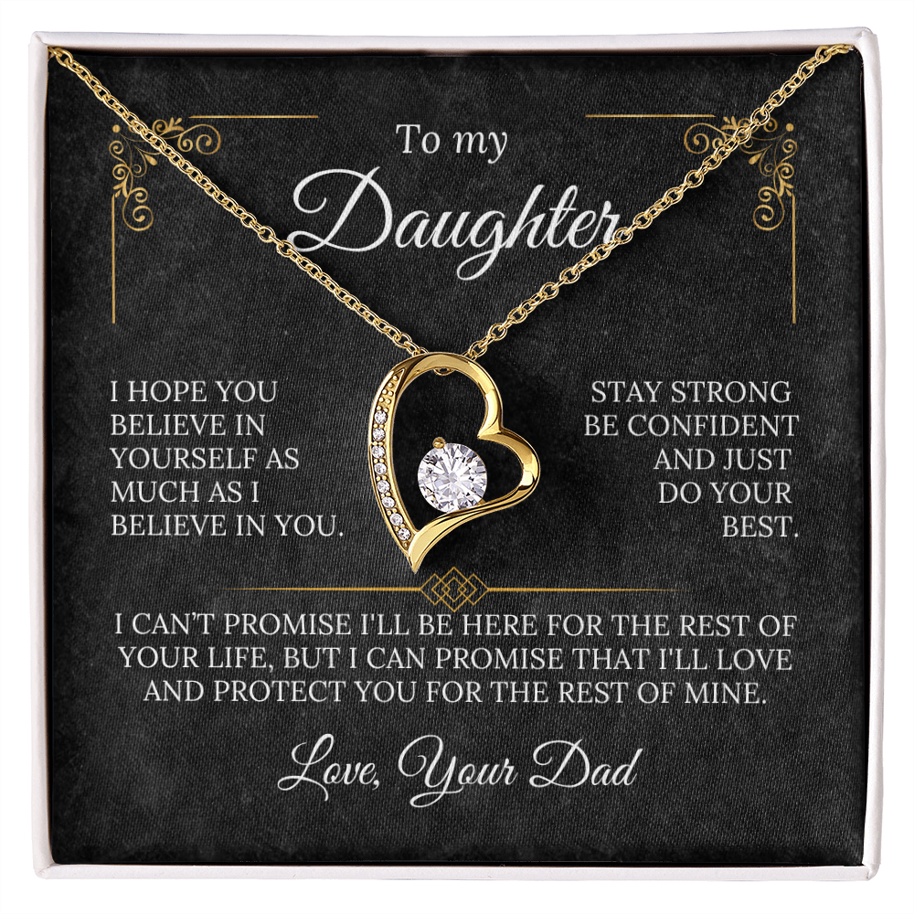 To My Daughter - Stay Strong - Love Dad - Amora Necklace – Dv5